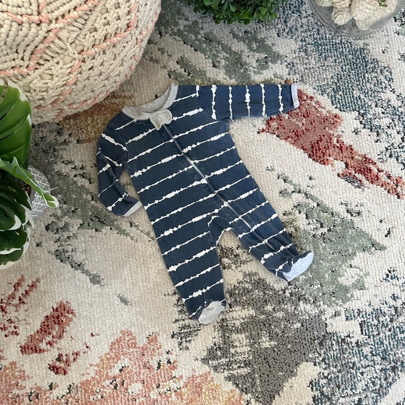 Honest Baby Co Tie Dye Organic Cotton Zip Footies One-Piece Sleep & Play 0-3 M - Picture 8 of 10